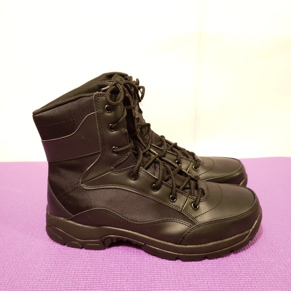 Interceptor Shoes | Men's Interceptor Force Boots Black Steel Toe | Color: Black | Size: 12 | Rehoward1053's Closet